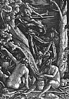Hans Baldung Famous Paintings - Witches Sabbath